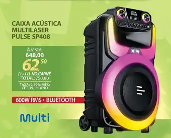 Lojas Cem Caixa acústica multilaser pulse sp408 oferta