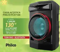 Lojas Cem Caixa acústica philco pcx7100 oferta