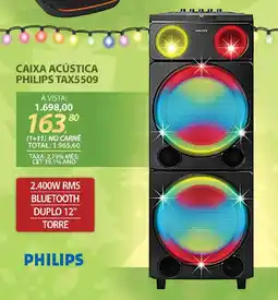 Lojas Cem Caixa acústica philips tax5509 oferta