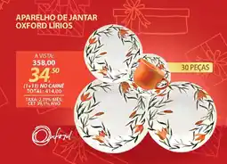 Lojas Cem Aparelho de jantar oxford lírios oferta
