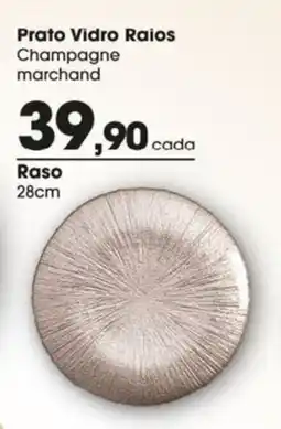 Zaffari Prato Vidro Raios Champagne marchand oferta