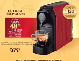 Lojas Cem Cafeteira três passione oferta