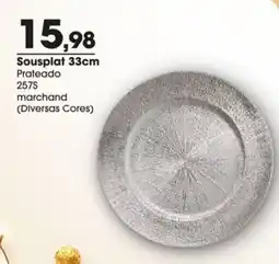 Zaffari Sousplat 33cm Prateado oferta