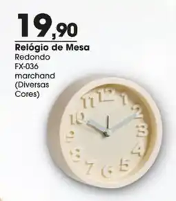Zaffari Relógio de Mesa Redondo oferta