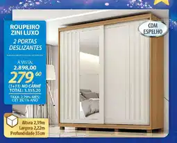 Lojas Cem Roupeiro zini luxo oferta