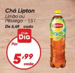 Dia Chá Lipton Limão ou Pêssego oferta