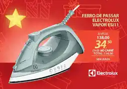 Lojas Cem Ferro de passar electrolux vapor esi11 oferta