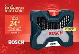 Lojas Cem Kit de ferramentas bosch x-line oferta