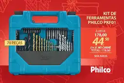 Lojas Cem Kit de ferramentas philco pkf01 oferta