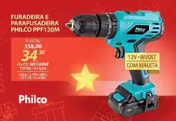 Lojas Cem Furadeira e parafusadeira philco ppf120m oferta