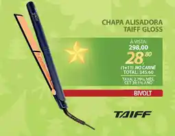 Lojas Cem Chapa alisadora taiff gloss oferta