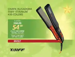 Lojas Cem Chapa alisadora taiff titanium 450 colors oferta