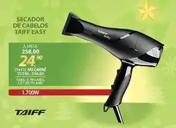 Lojas Cem Secador de cabelos taiff easy oferta