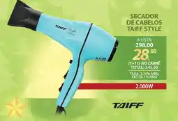Lojas Cem Secador de cabelos taiff style oferta