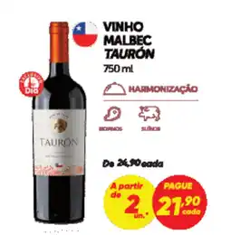 Dia Vinho malbec taurón oferta