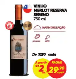 Dia Vinho merlot reserva sereno oferta