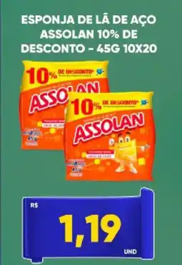 Tatico Esponja de la de aço assolan 10% de desconto oferta