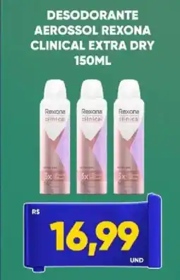 Tatico Desodorante aerossol rexona clinical extra dry oferta