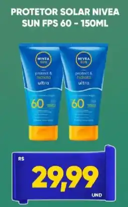 Tatico Protetor solar nivea sun fps 60 oferta