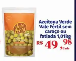 Supermercados Mateus Azeitona Verde Vale Fértil sem caroço ou fatiada oferta