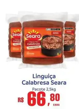 Supermercados Mateus Linguiça Calabresa Seara Pacote oferta