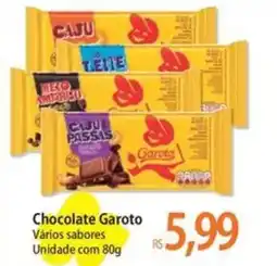 Atacadão Chocolate Garoto Vários sabores Unidade oferta