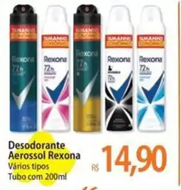 Atacadão Desodorante Aerossol Rexona Vários tipos Tubo oferta