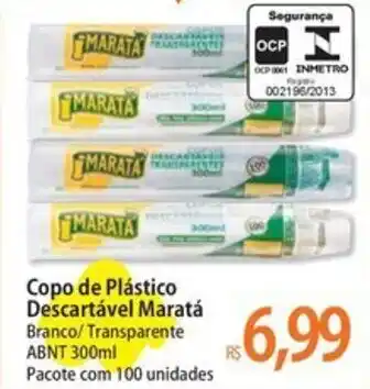 Atacadão Copo de Plástico Descartável Maratá oferta