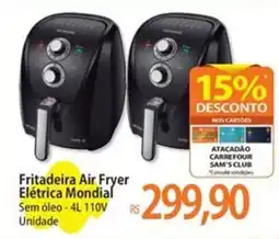 Atacadão Fritadeira Air Fryer Elétrica Mondial oferta