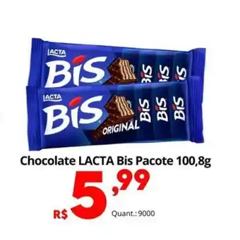 Althoff Supermercados Chocolate LACTA Bis Pacote oferta