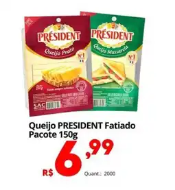Althoff Supermercados Queijo PRESIDENT Fatiado Pacote oferta