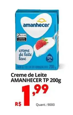 Althoff Supermercados Creme de Leite AMANHECER TP oferta