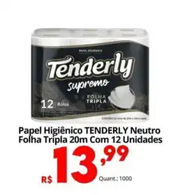 Althoff Supermercados Papel Higiênico TENDERLY Neutro Folha Tripla 20m oferta