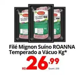 Althoff Supermercados Filé Mignon Suíno ROANNA Temperado a Vácuo oferta
