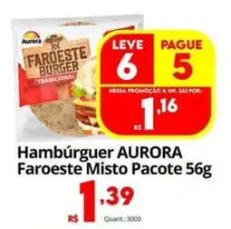 Althoff Supermercados Hambúrguer AURORA Faroeste Misto Pacote oferta
