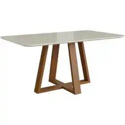 Benoit Mesa Delazari 1005 6 Lugares MDF com Tampo de Vidro 78 x 170 x 90cm oferta