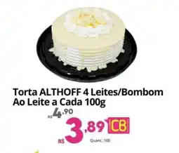 Althoff Supermercados Torta ALTHOFF 4 Leites/Bombom Ao Leite a Cada oferta