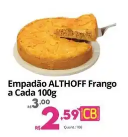 Althoff Supermercados Empadão ALTHOFF Frango a Cada oferta