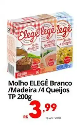 Althoff Supermercados Molho ELEGÊ Branco /Madeira /4 Queijos oferta