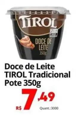 Althoff Supermercados Doce de Leite TIROL Tradicional Pote oferta
