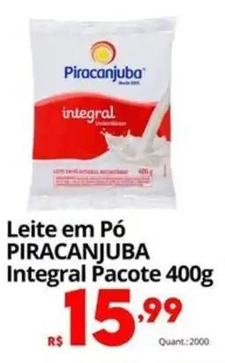 Althoff Supermercados Leite em Pó PIRACANJUBA Integral Pacote oferta
