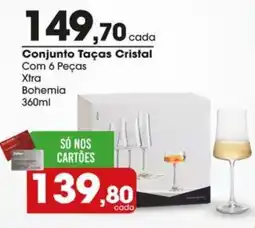 Zaffari Conjunto Taças Cristal oferta