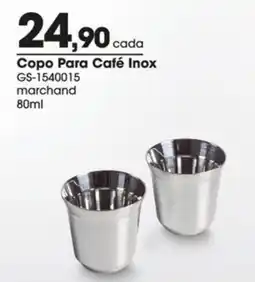 Zaffari Copo Para Café Inox oferta