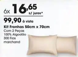 Zaffari Kit Fronhas 50cm x 70cm oferta