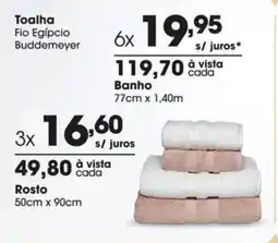 Zaffari Toalha Fio Egípcio Banho oferta