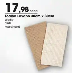 Zaffari Toalha Lavabo 30cm x 30cm oferta