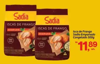 Isca de Frango Sadia Empanado Congelado