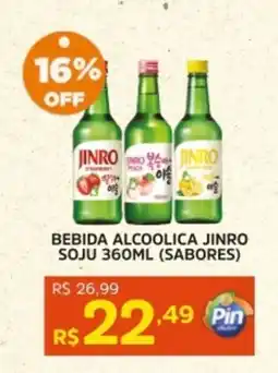 Pinheiro Supermercado Bebida alcoolica jinro soju (sabores) oferta