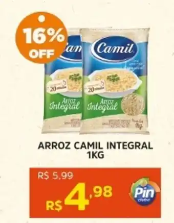 Pinheiro Supermercado Arroz camil integral oferta