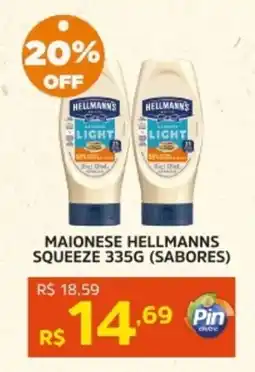 Pinheiro Supermercado Maionese hellmanns squeeze (sabores) oferta